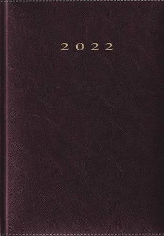 Terminarz 2022 A5 Madrid bordowy