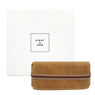 Eight & Bob kožené pouzdro na parfém (Camel)