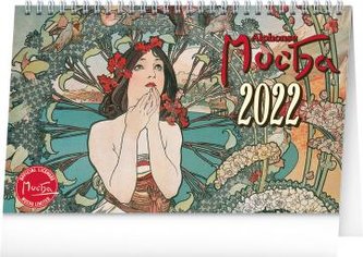 Stolní kalendář Alfons Mucha 2022