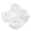 Kojenecké capáčky New Baby saténové bílé 12-18 m flower - velikost 12-18 m