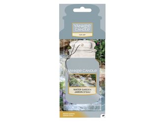 YANKEE CANDLE Water Garden vůně do auta visačka papírová