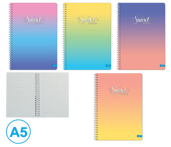 Blok spirála A5 SUNSET linka 60l