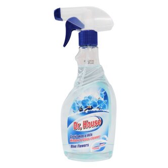 Dr. House čistič okien s rozprašovačom Blue flower 500 ml