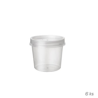 Dóza s viečkom 0,05 l 6 ks