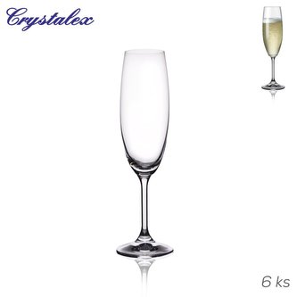 Poháre na sekt Lara 0,22 l 6 ks