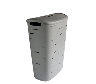 Koš na špinavé prádlo RIBBON 49L 37x55x23cm šedá
