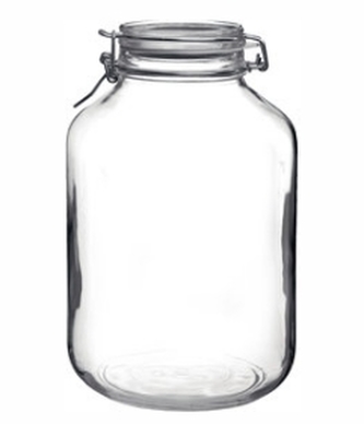 FIDO číre veko zavar. skl. 5 l drôt