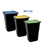 Odpadkový kôš 3x50l tried. odpad 53cm