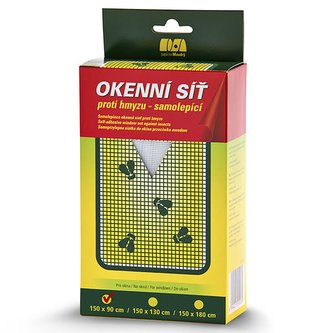 Okenná sieť proti hmyzu samolepiaca 150x90cm biela