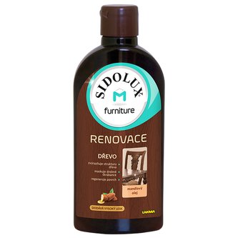 Sidolux M Renovácia mlieko na nábytok s mandľovým olejom 300ml