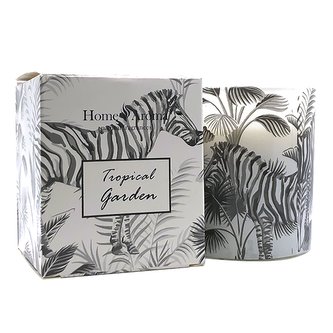 Svíčka vonná dekorativní Tropická zahrada zebra, 120g