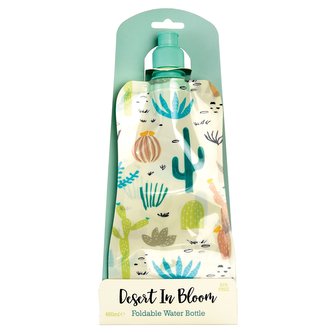 Rex London prenosná skladacia fľaša na vodu s púštnymi kvetmi