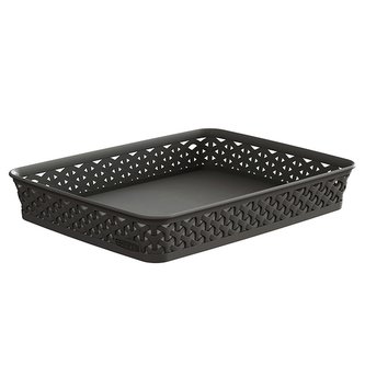 Curver My Style košík styl Rattan, A4 tmavě hnědý