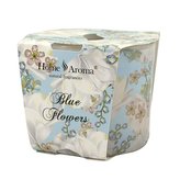 Svíčka vonná dekorativní v dárkovém balení Blue Flowers 70g