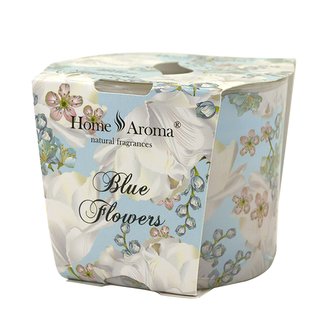 Svíčka vonná dekorativní v dárkovém balení Blue Flowers 70g