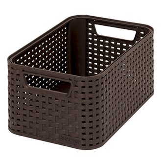 Curver Style pletený úložný box, 28x19cm, tmavo hnedá Curver Style pletený úložný box, 28x19cm, tmavo hnedá