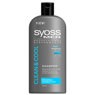 Syoss Men Clean & Cool šampon pro muže 500ml