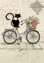 Prianie BUG ART - Mačka na bicykli