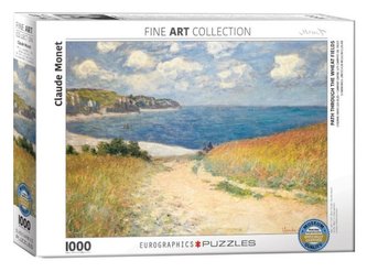 Puzzle 1000 Cesta cez pšeničné polia