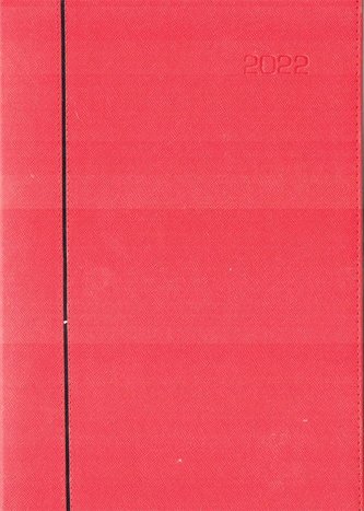 Kalendarz 2022 A4 Cross dzienny Czerwony