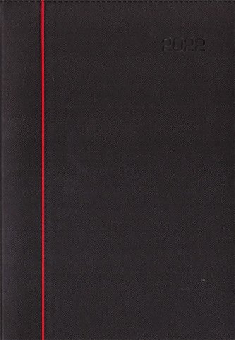 Kalendarz 2022 A4 Cross tygodniowy Czarny