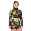 Dámská mikina Cropped High Energy green - NEBBIA - Velikost XS