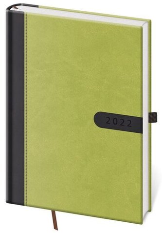 Diář 2022 Bora - zeleno/černý, denní, A5