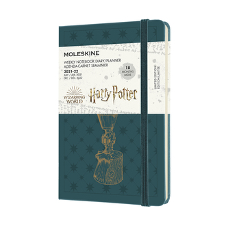Moleskine Harry Potter plánovací zápisník 2021-2022 zelený S