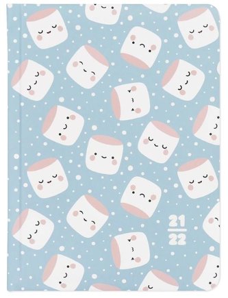 Kalendarz książkowy 18M 2021/2022 Marshmallow ALBI