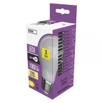 LED žárovka Filament mléčná A60 7,6W E27 teplá bílá