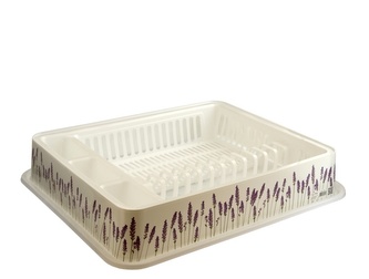 Odkapávač na nádobí bílý 51x42x9 levandule