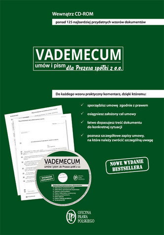 Vademecum pism i umów dla Prezesa spółki z o.o.