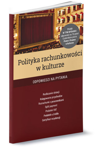 Polityka rachunkowości w kulturze