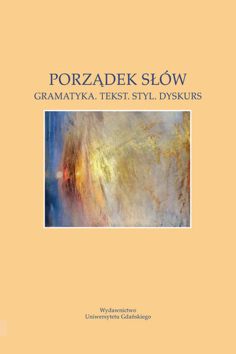 Porządek słów Porządek słów