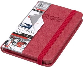Kalendarz 2022 A7 Tyg. Rock czerwony ELEFANT