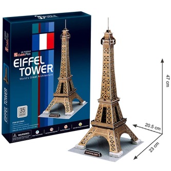 Puzzle 3D - Eiffelova věž / 39 dílků Puzzle 3D - Eiffelova věž / 39 dílků