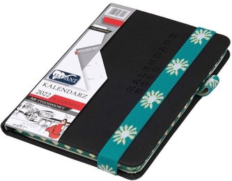 Kalendarz 2022 A6 Tyg. Flamenco czarny ELEFANT