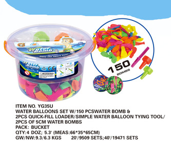 Vodní bomby set 150 ks / 2 ks