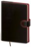 Diář 2022 Flip - černo/červený, týdenní, A5