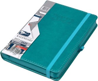 Kalendarz 2022 B6 Dzienny Jazz turkusowy ELEFANT