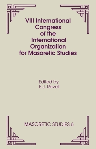 VIII International Congress of the International Organization for Masoretic Studies