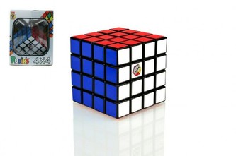 Rubikova kostka hlavolam 4x4 plast 6,5x6,5x6,5cm v krabičce