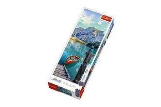 Puzzle Horské jezero 300 dílků 16x48cm v krabici 10x26,5x4,5cm