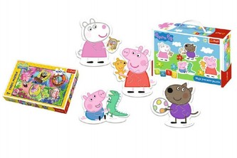 PACK Baby Puzzle Peppa Pig + Puzzle 100 dílků v krabici 29x19x10cm