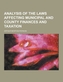 Analysis of the Laws Affecting Municipal and County Finances and Taxation