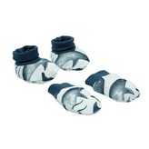 Kojenecký bavlněný set-capáčky a rukavičky Nicol Dolphin - velikost Univerzální