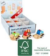 Small Foot Stavební stroj na natahování 1 ks červená