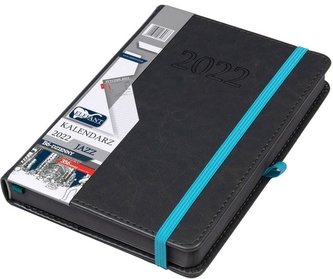 Kalendarz 2022 B6 Dzienny Jazz szary ELEFANT