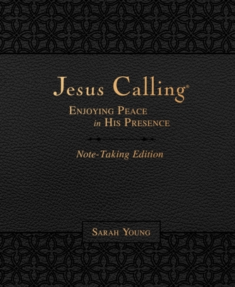 Jesus Calling Note-Taking Edition, Leathersoft, Black, with full Scriptures