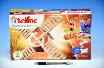 Stavebnice Teifoc Větrný mlýn 100ks v krabici 29x18x8cm